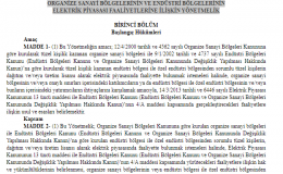 Yeni Elektrik Piyasa Yönetmeliği ile OSB ve Endüstri Bölgelerine Lisans Kolaylığı